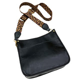 Women Leopard PU Leather Shoulder Bag Handbag Crossbody Purse Satchel Messenger