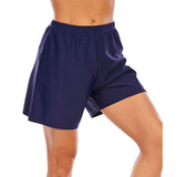 Women Boyshorts Swim Boxer Shorts Bikini Bottoms Boardshorts Swimsuit Swimwear