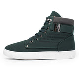 Mens Casual Comfort Shoes Flat Lace-Up Outdoor Hiking Work High Top Sneakers