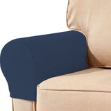2Pcs Sofa Couch Stretch Armrest Covers Chair Furniture Arm Protectors Slipcovers