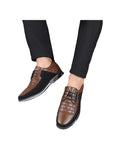 Mens Pointed Toe Loafers Leather Formal Business Dress Shoes