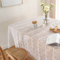 Lace Tassels Table Cloth Cover Rectangle Square Tablecloth Wedding Dining Decor