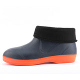 Womens Mens Waterproof Rain Boots Garden Work Slip On Ankle Booties Non Slip House Shoes