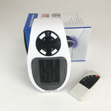 500W Portable Mini Electric Plug-In Wall Heater Handy Room Blower Fan Radiator