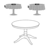 European Style Floral Round Tablecloth Elegant Table Cloth Cover Wedding Decor