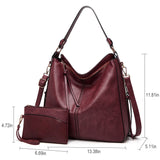 Women Tote Shoulder Bag & Wristlet Wallet Set Faux Leather Ladies Top Handle Satchel Handbag Shopping Dating Crossbody Purse 2Pcs for Girl Mom Birthday Gifts