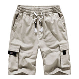 Women Casual Elastic Waist Drawstring Cargo Short Pants Camo Hiking Pants