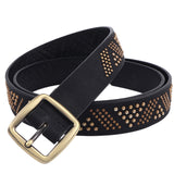 Women PU Leather Punk Rock Belt Fashion Rivet Belt Studded Belt Pin Buckle Belts