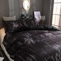 3Pcs Marble Duvet Quilt Cover Set Queen King Size Bedding Set With Pillowcases