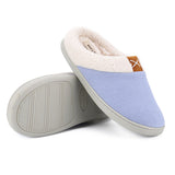 Women Men Slippers Plush Lined House Shoes Indoor Outdoor Anti-Skid Mules Slides