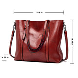 Women's PU Leather Fashion Handbag Tote Satchel Shoulder Bag Purse Crossbody Bag