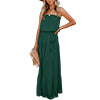 Women's Strapless Maxi Dress Tube Top Bandeau Sleeveless A-Line Dress Sundress
