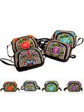 Women Handmade Embroidery Crossbody Bag Handbag Purses Shoulder Bag Phone Holder