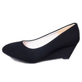Womens Pumps Slip On High Wedge Heels Shoes Party Dress Shoes