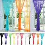 Textile 1/2X Sheer Voile Window Treatment Rod Pocket Curtain Panels for Bedroom and Living Room