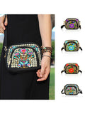 Women Handmade Embroidery Crossbody Bag Handbag Purses Shoulder Bag Phone Holder