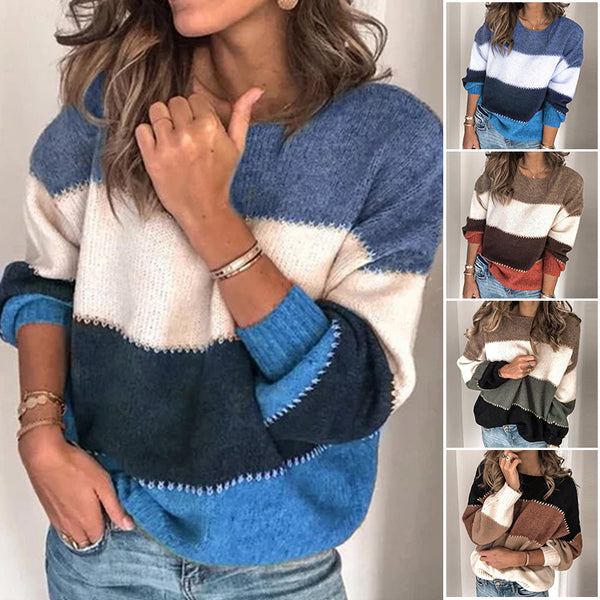 color block sweater