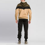 Mens Multicolor Hooded Sweatshirt Long Sleeve Hoodie Sports Pullover Jumper Tops