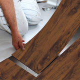 Wooden Wall Floor Planks Floor Tiles- Simple Peel and Stick Application for Kitchen Bathroom Living Room Flooring Materials