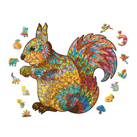 Wooden Animals Jigsaw Puzzles Owl Shape Puzzles Creative Jigsaw Pieces Colorful Building Block for Adults Kids Gift Family Party Game Toys, 100 Pieces