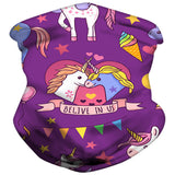 Ice Silk Kids Balaclava Tube Scarf Headband Face Mask Neck Gaiter Wrap Bandana