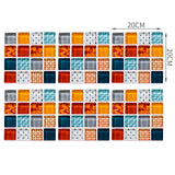 6-60 PACK Peel and Stick Tile Backsplash Self-Adhesive Decorative Waist Line Mosaic Tiles for Kitchen and Bathroom