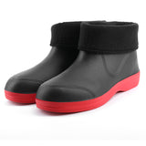 Womens Mens Waterproof Rain Boots Garden Work Slip On Ankle Booties Non Slip House Shoes