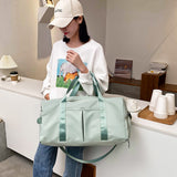 Sports Gym Travel Duffle Bag Handbag Luggage Shoulder Bag With Shoes Compartment