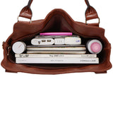 PU Leather Women Shoulder Crossbody Handbag Retro Tote Satchel Bag Large Capacity Hobo Shoulder Bags Messenger Bags