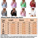 Women's Solid Long Sleeve Shirt Tops Casual Loose Pocket Cardigan Blouse Tunic