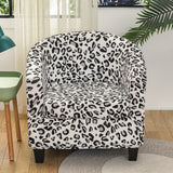 2Pcs Tub Club Chair Cover Elastic Slipcover + Cushion Cover Furniture Protector
