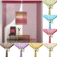 HANGING BEADED CURTAIN STRING DOOR WINDOW CURTAINS TASSEL FLY SCREEN PANEL
