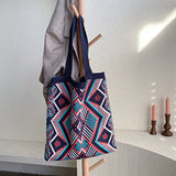 Women Boho Knitted Woven Shoulder Bag Ladies Beach Tote Large Handbag Messenger