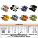 Unisex Indoor Floor Slippers Slides Flat Shoes Mules Round Toe Footwear Slip On