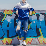 Mens Multicolor Hooded Sweatshirt Long Sleeve Hoodie Sports Pullover Jumper Tops