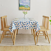 Waterproof PVC Table Cloth Oil-Proof Wipeable Rectangle Tablecloth Kitchen Decor