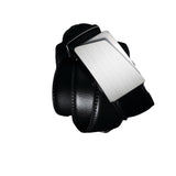 Men's Luxury Genuine Leather Adjustable Belt Ratchet Strap With Automatic Buckle