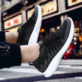 Mesh Sneakers for Men Breathable Lace Up Casual Walking Shoes Lightweight