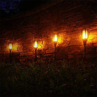 2/4/6Pcs 12LED Flame Solar Torch Light Waterproof Flickering Dancing Garden Lamp