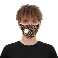 CUH Cloth Face Masks With Valve,Printing Masks,Adult Kids Mouth Covering,Woman Man Masks,Strethable Mouth-muffle,Washable Reusable Mask