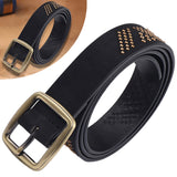 Women PU Leather Punk Rock Belt Fashion Rivet Belt Studded Belt Pin Buckle Belts