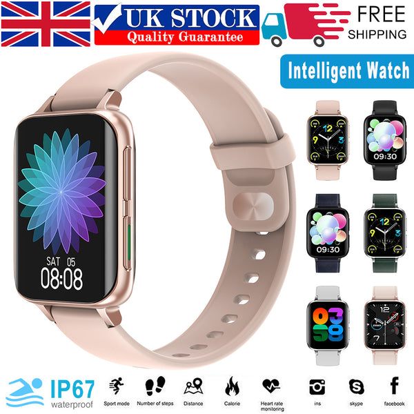 DT93 1.78" Smart Watch Heart Rate Blood Pressure Oxygen Monitor Fitness Tracker