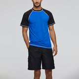 Men Short Sleeve Shirt Scuba Diving Surfing Swimwear UV Protection Swimsuit Tops