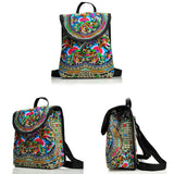 Women's Retro Handmade Embroidery Crossbody Bag Handbag Purses Shoulder Bag Tote
