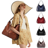 Fashion Tote Satchel Bag PU Leather Single Shoulder Crossbody Bags Large Capacity Purse Handbags with Tassels for Women