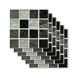 6-60 PACK Peel and Stick Tile Backsplash Self-Adhesive Decorative Waist Line Mosaic Tiles for Kitchen and Bathroom