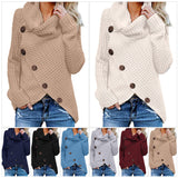 Women's Winter Warm Long Sleeve Turtleneck Knitted Sweater