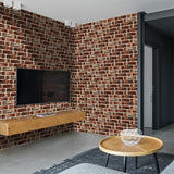 9-54pcs Stone Brick Decoration Sticker Decals Stick On Tile Sticker Self Adhesive Wall Sticker Removable Peel and Stick Backsplash for Kitchen/Bathroom
