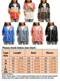 Women Long Sleeve Zipper Up Hooded Hoodie Sweater Coat Cardigan Outwear Overcoat