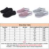 Women Flying Weaving Slippers Mules Slip On Round Toe Casual Athletic Shoes Flat